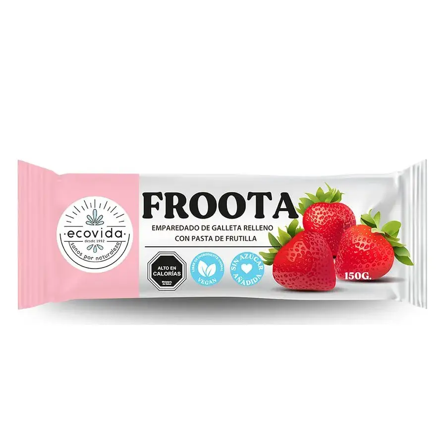 Galletas Froota sin azúcar Frutilla 120g - Ecovida