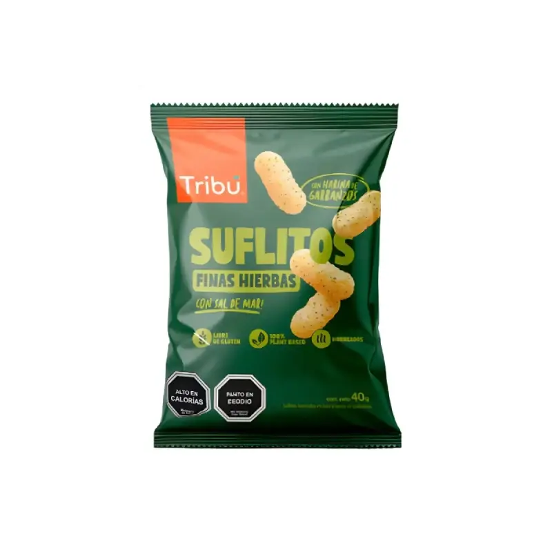 Suflitos de Garbanzo Finas Hierbas 40g - Tribu