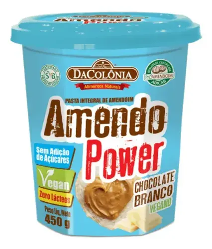 Crema de maní sabor Chocolate blanco 450g - DaColonia