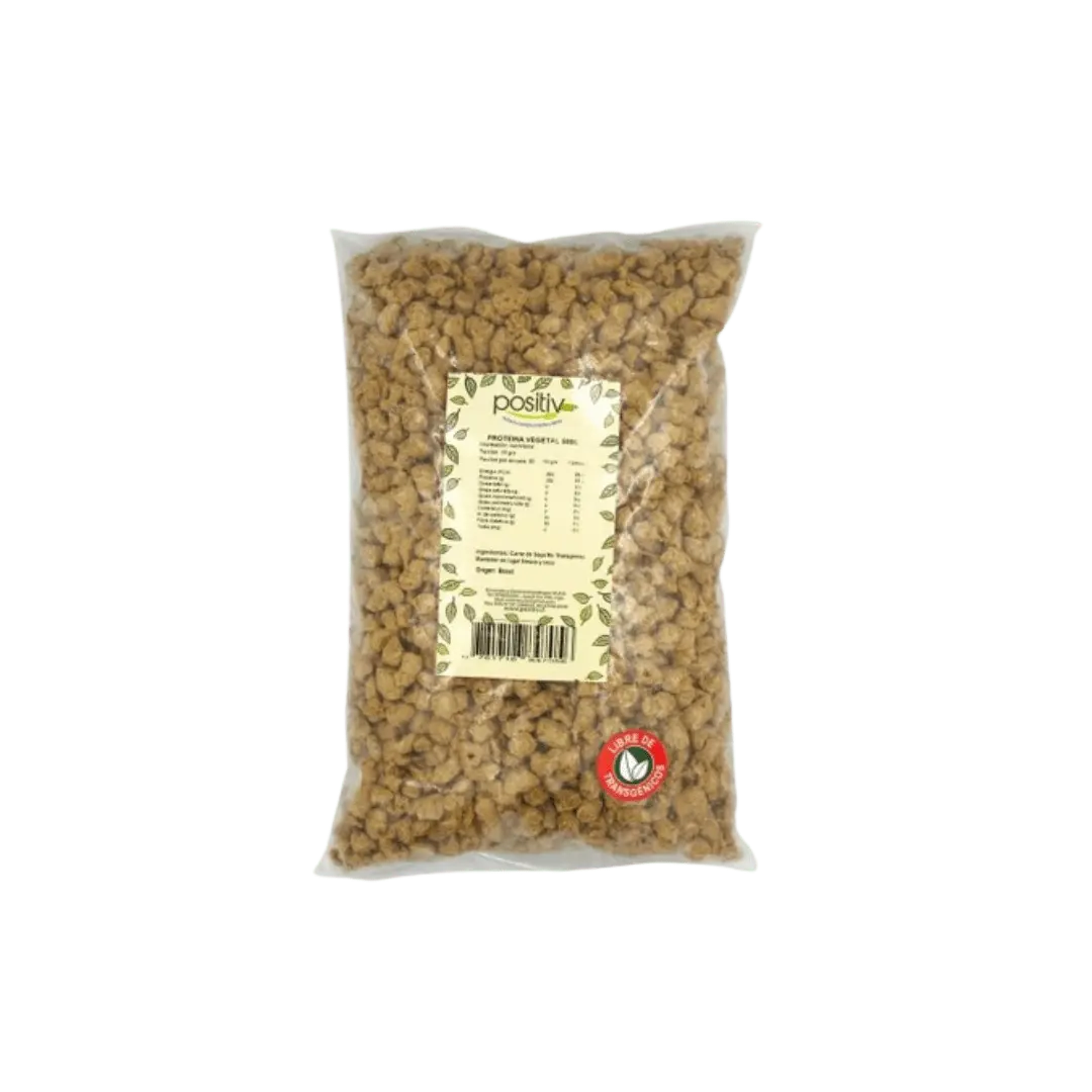 Proteína Vegetal de Soya Gruesa 500g – Positiv