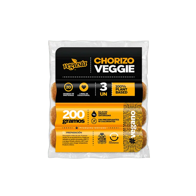 Chorizo Veggie 200g – Vegusta