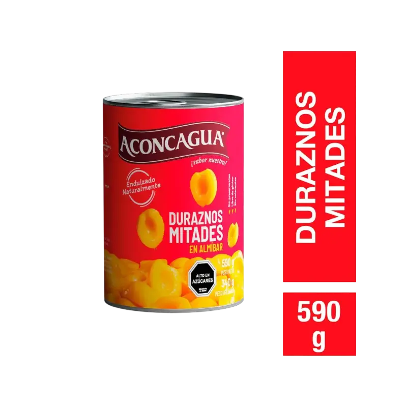Duraznos en Mitades 590g neto – Aconcagua