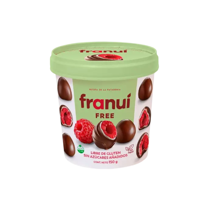Bombón Chocolate Frambuesa 150g – Franui