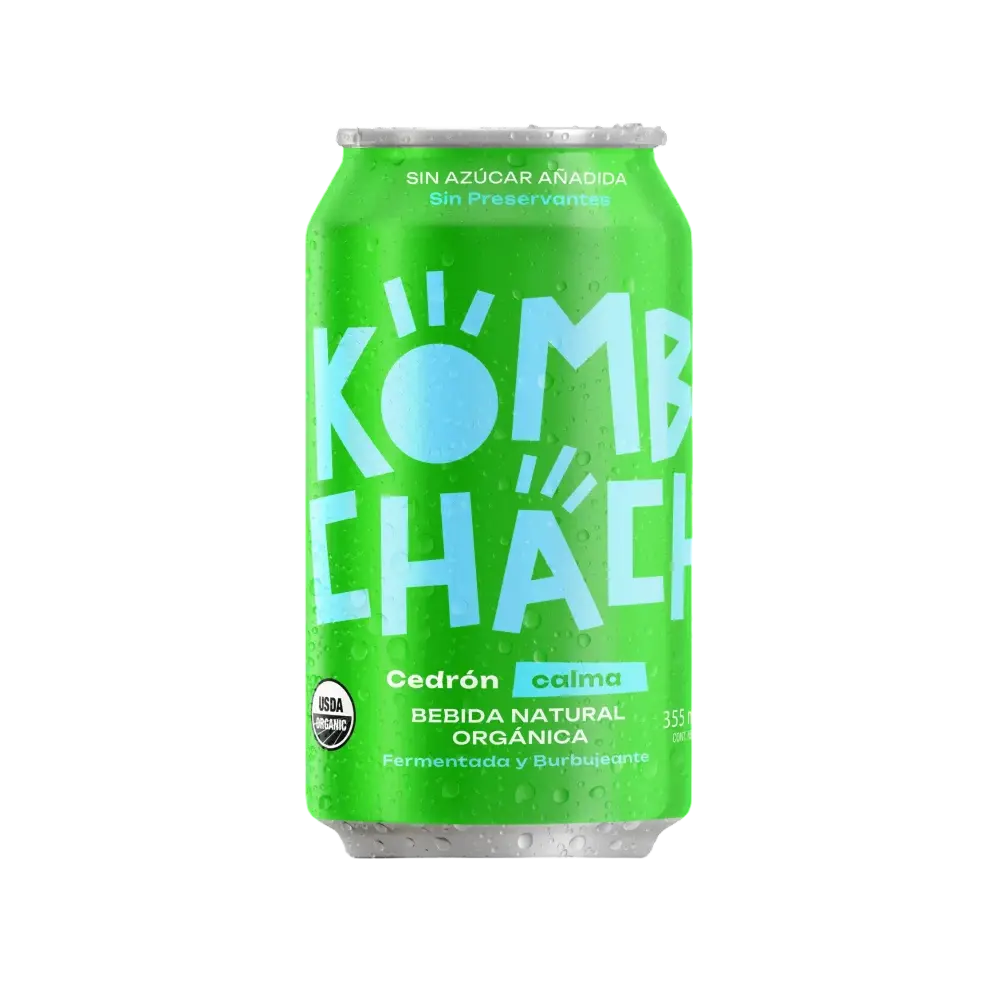 Kombucha Zero Cedrón 355 mL – Kombuchacha