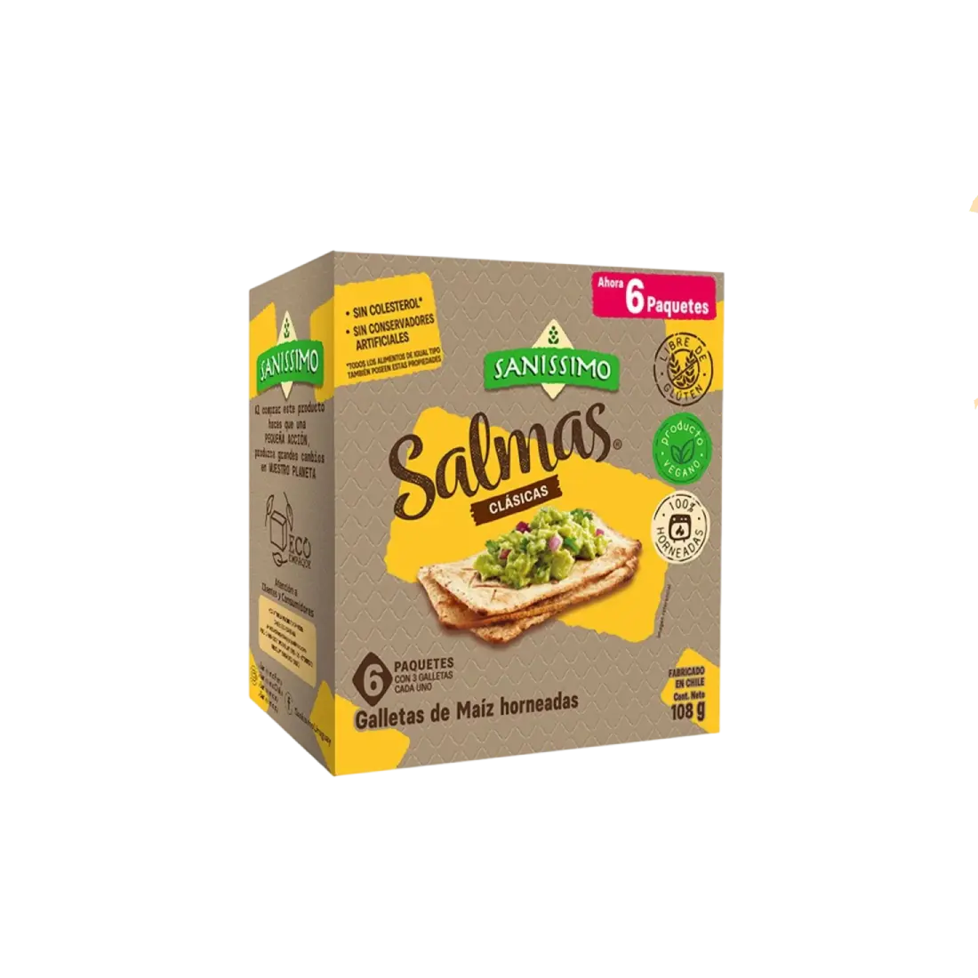 Galletas Salmas Clásicas 108g – Sanissimo