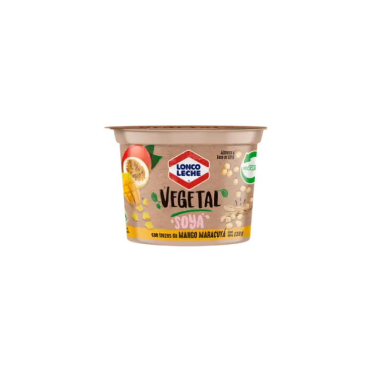 Yogurt de Soya Mango Maracuyá 130g – Lonco Leche