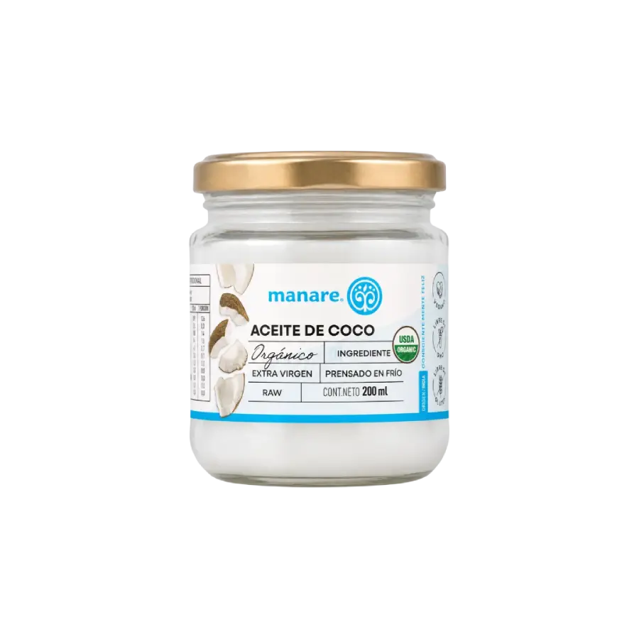 Aceite de coco orgánico – Manare 200mL