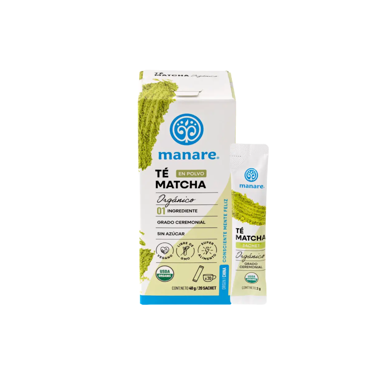 Té Matcha Caja Sachet 20(uni) – Manare