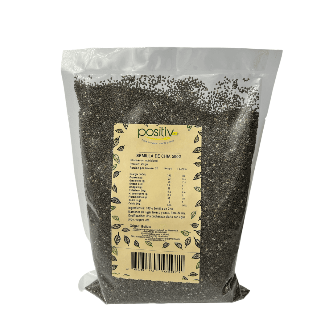 Semilla de Chía entera 500g – Positiv