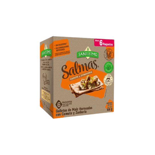 Galletas Salmas Camote y Zanahoria 108g – Sanissimo