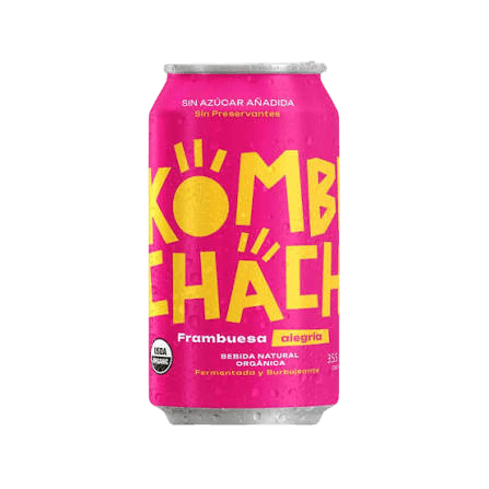 Kombucha Zero Frambuesa 355 mL – Kombuchacha