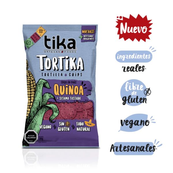 Tortika Quinoa & Sésamo Tostado 180g - Tika