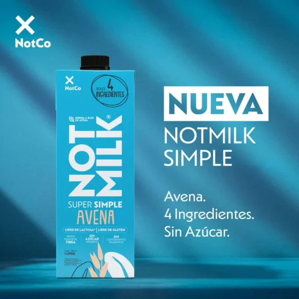 Not Milk Super Simple Avena 1L - NotCo - Imagen 2