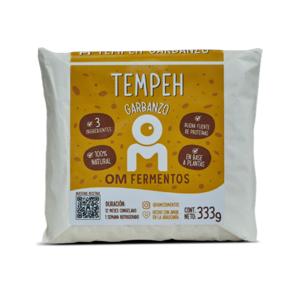 Tempeh de Garbanzo 333g - OM Fermentos