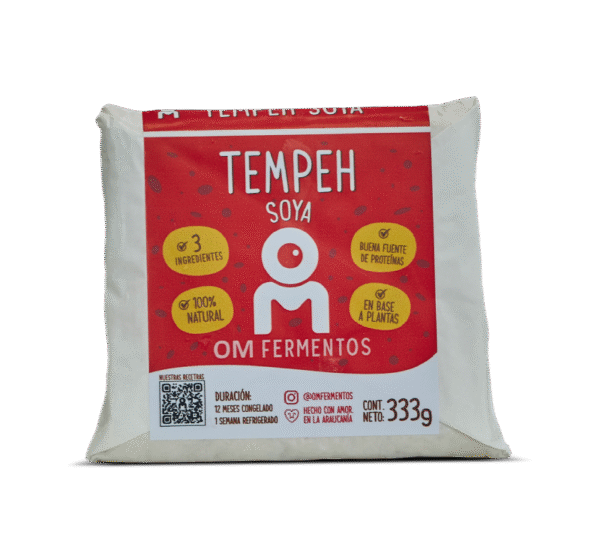 Tempeh de Soya 333g - OM Fermentos