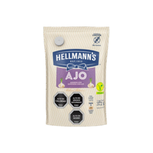 Mayonesa sabor Ajo Vegana 372g - Hellmann's