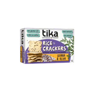 Rice Crackers Quinoa & Oliva 140g – Tika