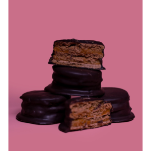 Alfajor de Soya bañado en Chocolate semi amargo 57g – Cuchufeli