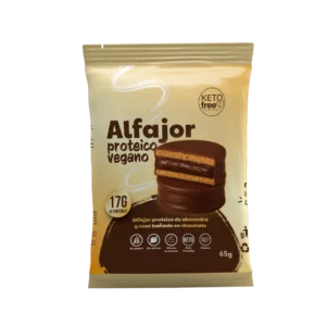 Alfajor proteico de almendra – Keto Free