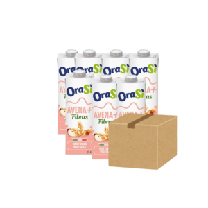 Caja 12 unidades Bebida Vegetal Avena Fibra 1 L- Orasi