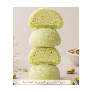 Mochi Vegano sabor Pistacho – Dulces Rufiko