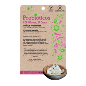 Probióticos 20 Billones, 8 Cepas, 60 caps – Dulzura Natural