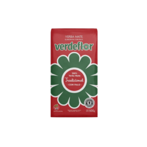 Yerba Tradicional con Palo 500g- Verde Flor
