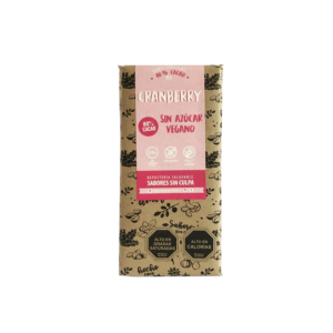 Chocolate 80% Cacao Cranberries 80g- Sabores sin Culpa