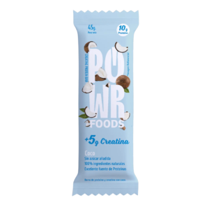 Barra de proteína y creatina con coco 45g - power foods